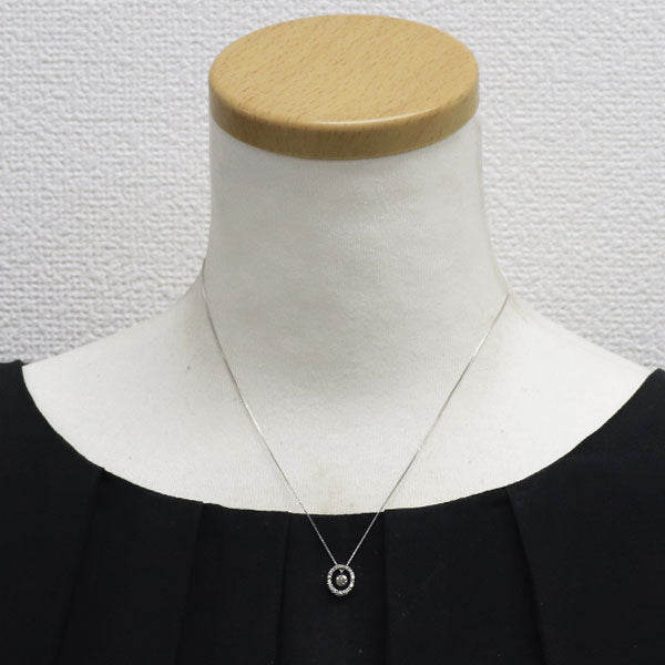 K18WG ダイヤモンド ペンダントネックレス 0.35ct