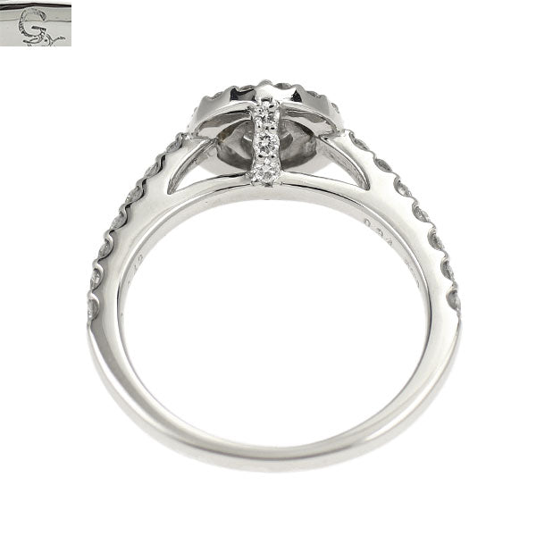 ゆきざき Pt950 ダイヤモンド リング 0.34ct D0.42ct オーキッド