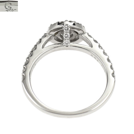 ゆきざき Pt950 ダイヤモンド リング 0.34ct D0.42ct オーキッド