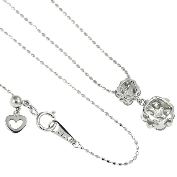 K18WG H&C ダイヤモンド ペンダントネックレス 0.80ct