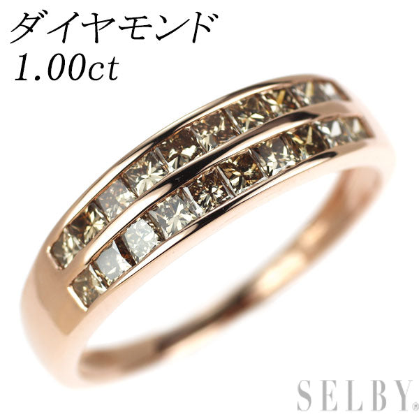 K18PG ダイヤモンド リング 1.00ct