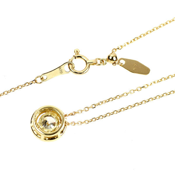 K18YG ダイヤモンド ペンダントネックレス 0.32ct D0.07ct