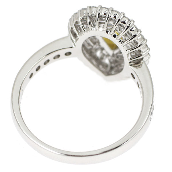 Pt900 ペアシェイプ ダイヤモンド リング 0.680ct FIGY SI2 1.07ct D1.07ct