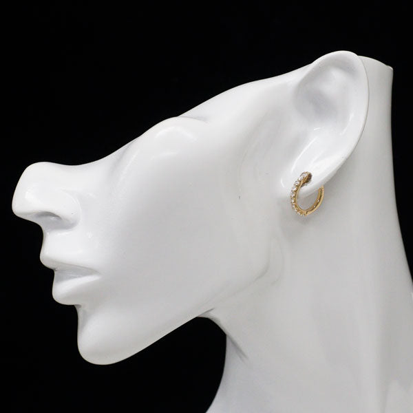 K18YG H&C ダイヤモンド フープピアス 0.62ct