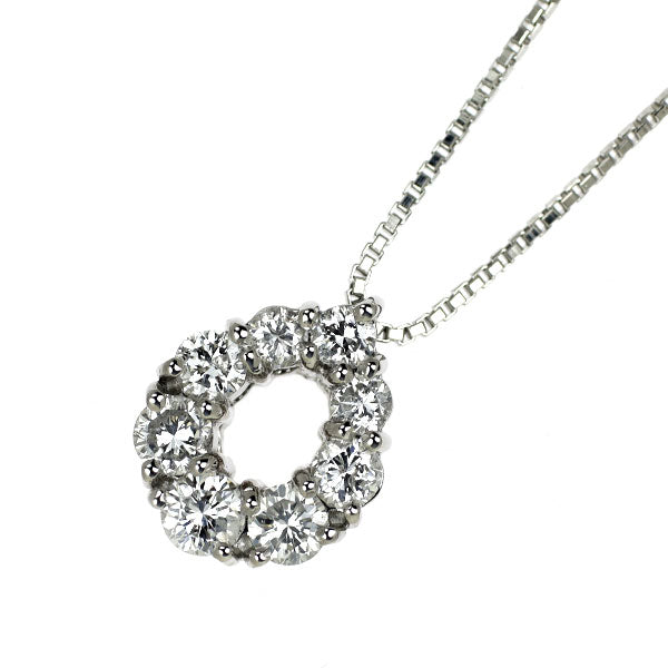 Pt900/ Pt850 ダイヤモンド ペンダントネックレス 0.50ct