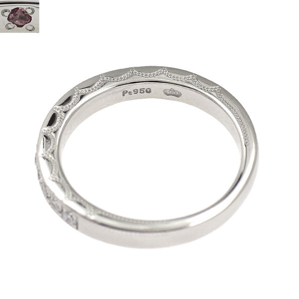 エクセルコ Pt950 ダイヤモンド リング 0.22ct ビュー レック ハーフエタニティ