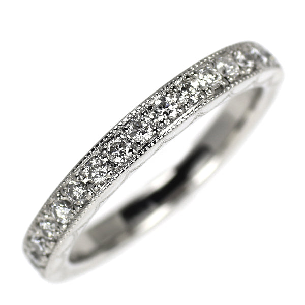エクセルコ Pt950 ダイヤモンド リング 0.22ct ビュー レック ハーフエタニティ