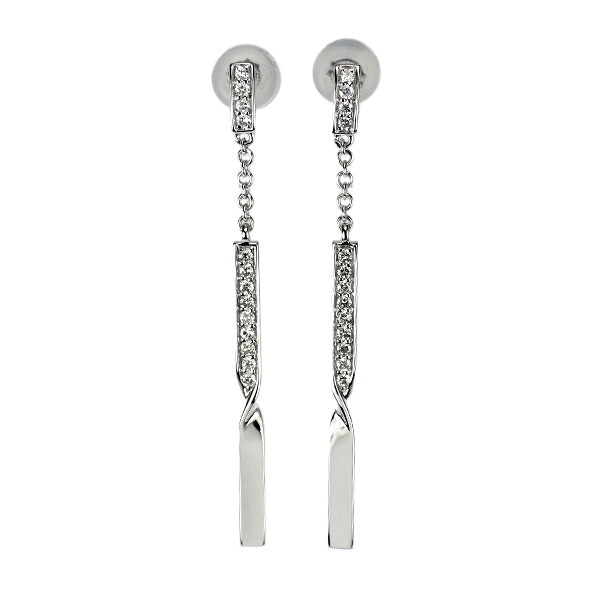 K18WG ダイヤモンド ピアス 0.20ct