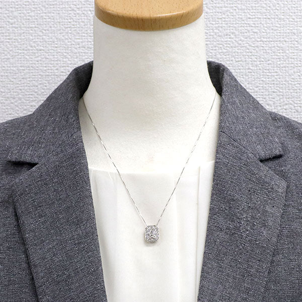K18WG ダイヤモンド ペンダントネックレス 1.00ct