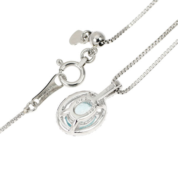 希少 Pt900/ Pt850 グランディディエライト ダイヤモンド ペンダントネックレス 0.62ct D0.14ct