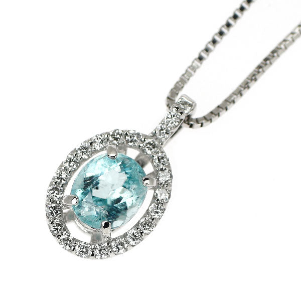 希少 Pt900/ Pt850 グランディディエライト ダイヤモンド ペンダントネックレス 0.62ct D0.14ct