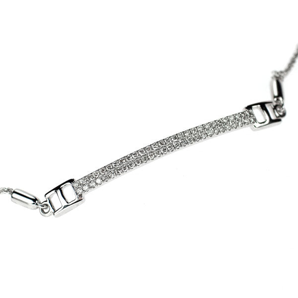 K18WG ダイヤモンド ブレスレット 0.33ct
