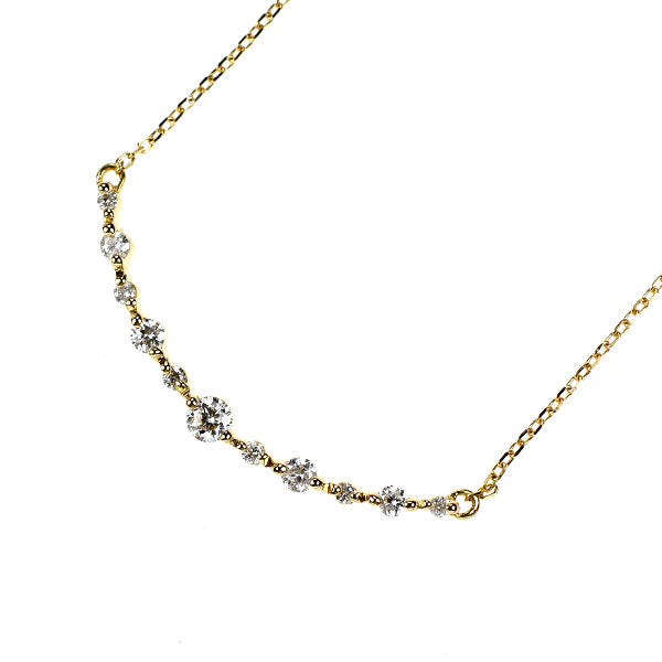 4℃プレジェンス K18YG ダイヤモンド ペンダントネックレス 0.240ct