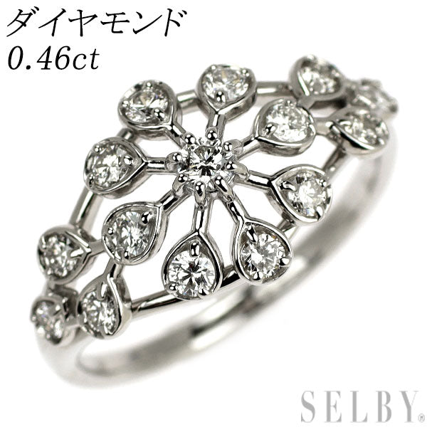 Pt900 ダイヤモンド リング 0.46ct