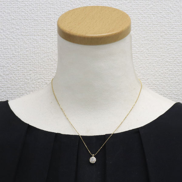 K18YG ダイヤモンド ペンダントネックレス 0.319ct D0.20ct