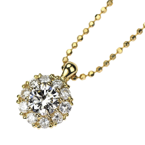 K18YG ダイヤモンド ペンダントネックレス 0.319ct D0.20ct
