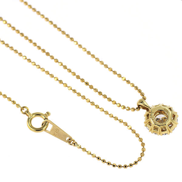 K18YG ダイヤモンド ペンダントネックレス 0.319ct D0.20ct
