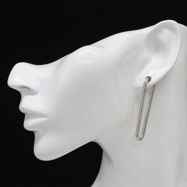 ジョルジオ・ヴィスコンティ K18WG ダイヤモンド ピアス 1.02ct