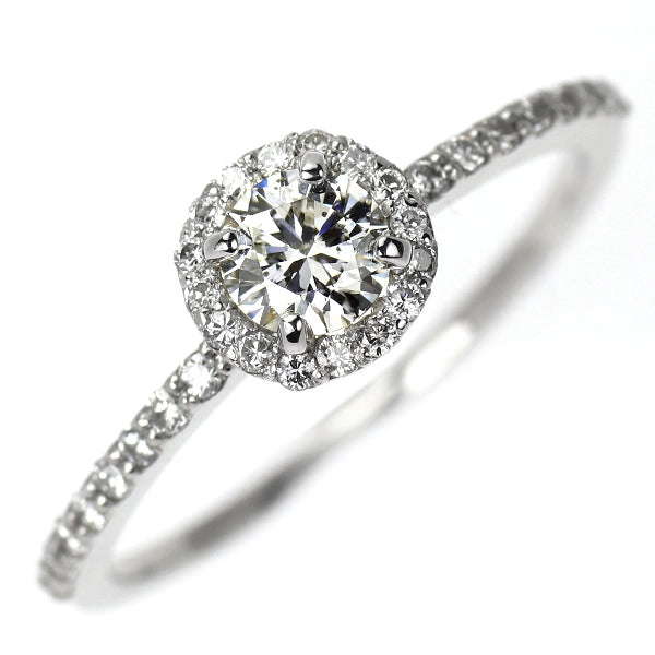 新品 Pt900 ダイヤモンド リング 0.33ct E I1 3EX D0.23ct