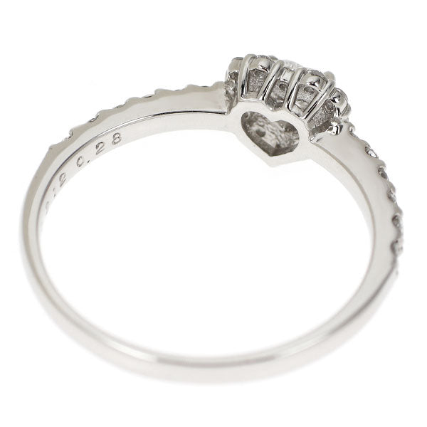 新品 Pt900 ハートシェイプ ダイヤモンド リング 0.212ct E VS1 D0.28ct