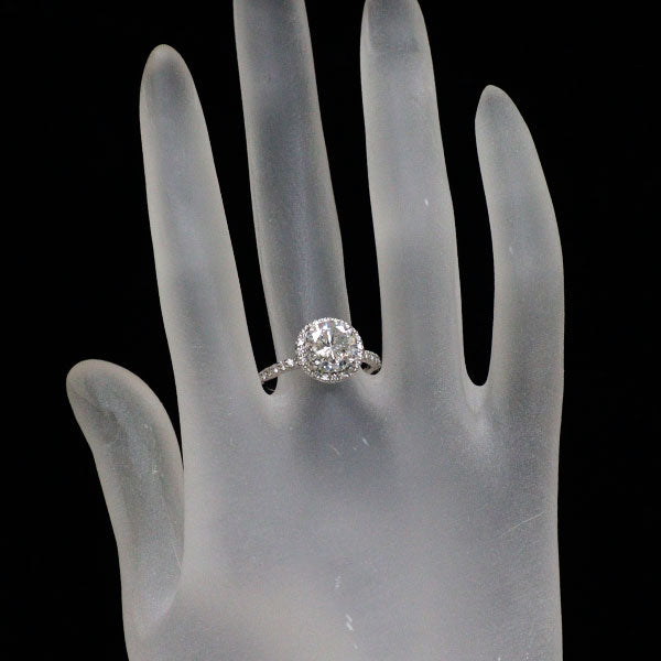 新品 Pt900 LDH ダイヤモンド リング 2.457ct E I1 G D0.38ct