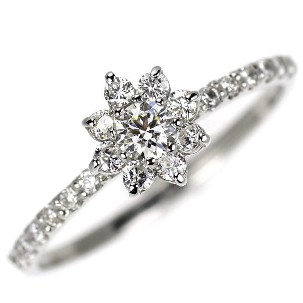 新品 Pt900 ダイヤモンド リング 0.131ct K VVS2 EXHC D0.28ct