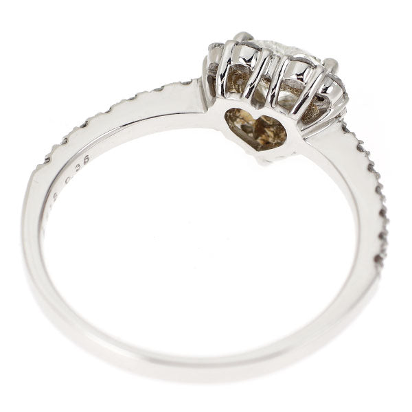 新品 Pt900 LDHハートシェイプ ダイヤモンド リング 0.513ct I SI1 D0.36ct