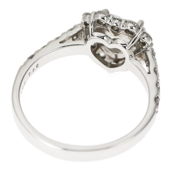 新品 Pt900 ハートシェイプ ダイヤモンド リング 0.800ct G I1 D0.85ct