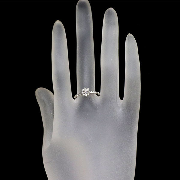 新品 希少 Pt900 天然ピンク ダイヤモンド リング 0.108ct LPP SI2 D0.28ct