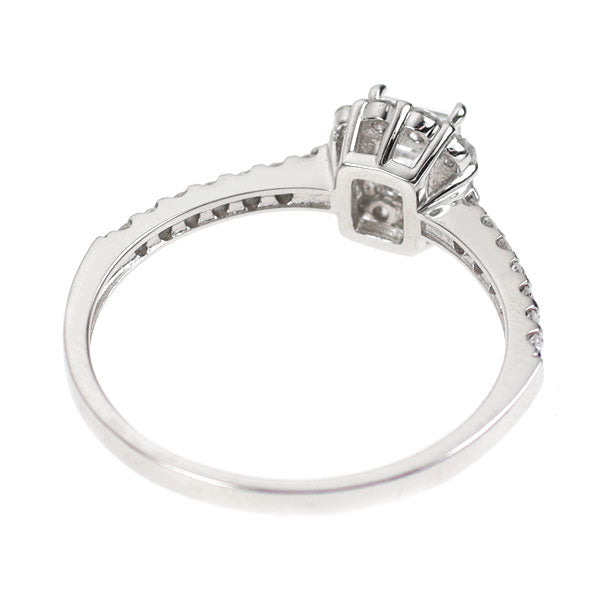 新品 Pt900 カレカット ダイヤモンド リング 0.362ct E VVS2 D0.28ct