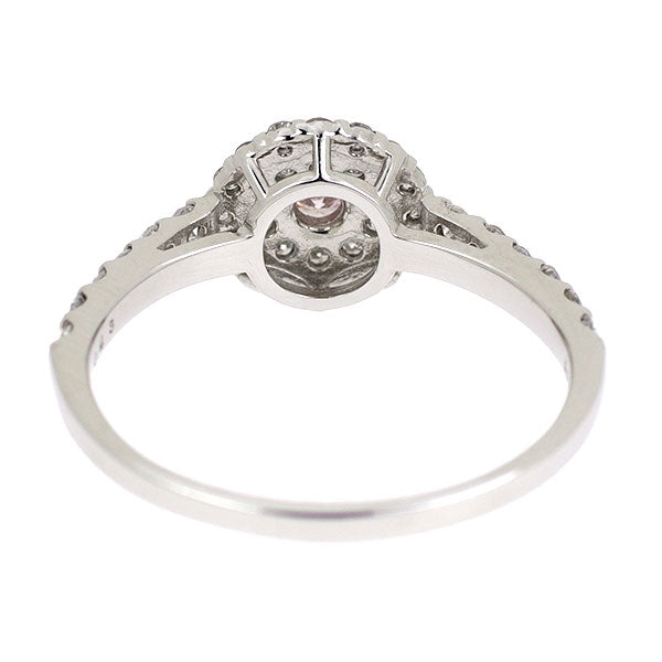 新品 希少 Pt950 天然ピンク ダイヤモンド リング 0.084ct FLPP SI2 D0.43ct