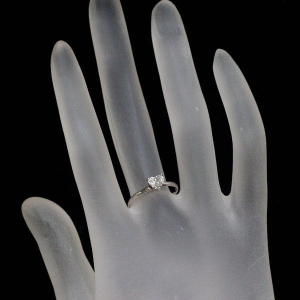 新品 Pt950 ハートシェイプ ダイヤモンド リング 0.510ct F SI1