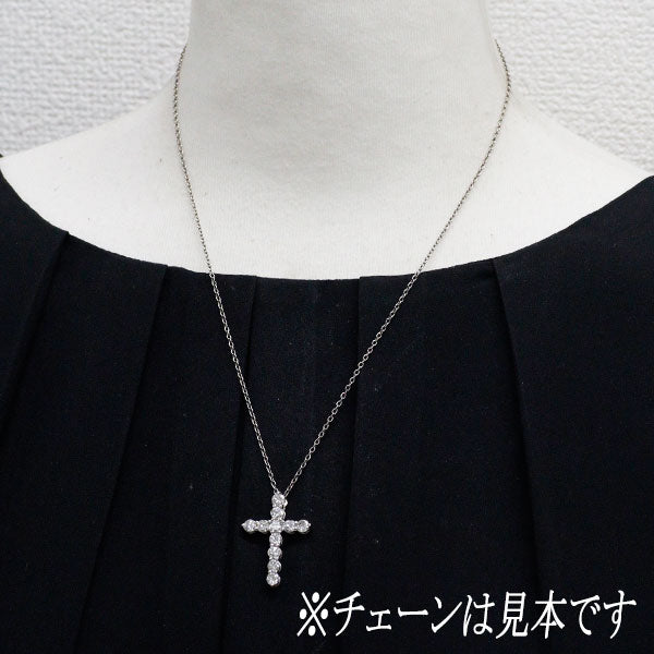 新品 Pt950 ダイヤモンド ペンダントトップ 2.00ct I-J VS1-SI2 Fair-Poor クロス
