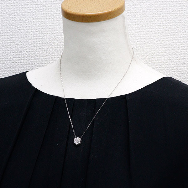 新品 Pt900/ Pt850 ダイヤモンド ペンダントネックレス 1.000ct F-H I1 VG-G