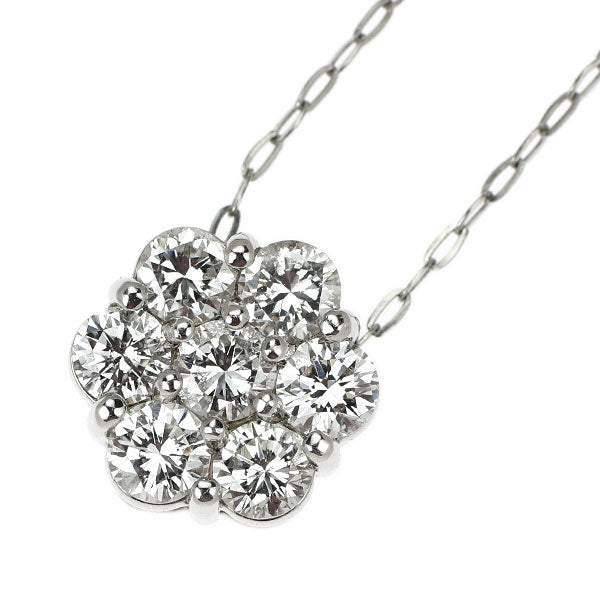新品 Pt900/ Pt850 ダイヤモンド ペンダントネックレス 1.000ct F-H I1 VG-G