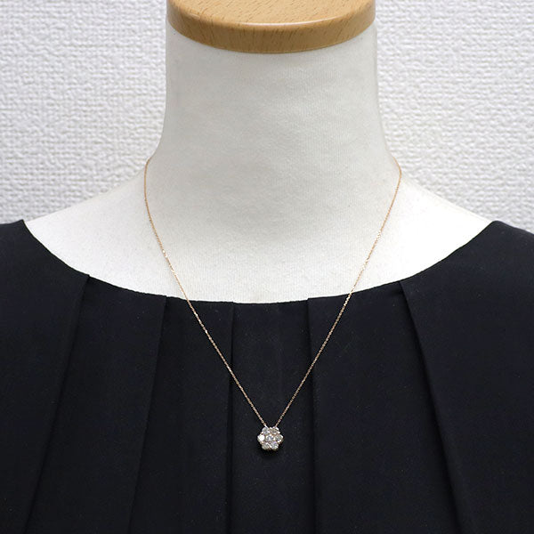 新品 希少 K18PG 天然ピンク ダイヤモンド ペンダントネックレス 0.153ct FP（Faint Pink） VS2 D0.85ct