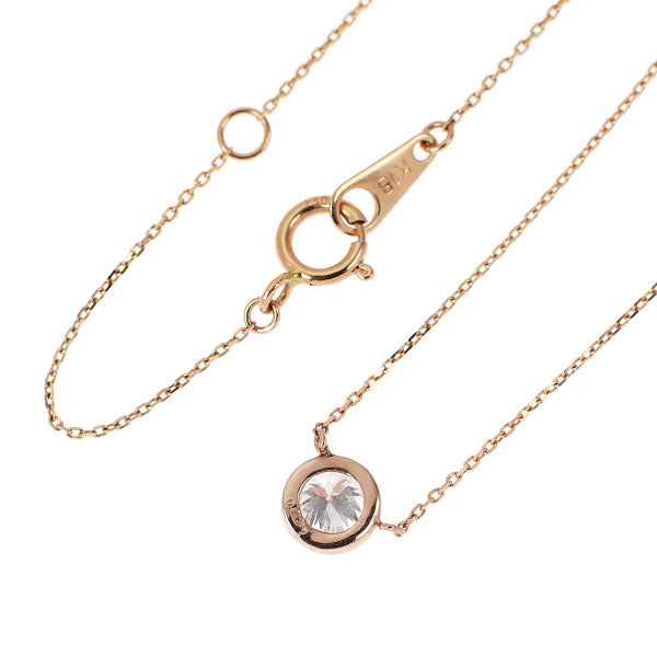 新品 希少 K18PG 天然ピンク ダイヤモンド ペンダントネックレス 0.237ct FP（Faint Pink） SI2