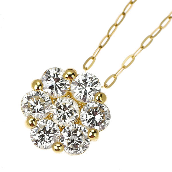 新品 K18YG ダイヤモンド ペンダントネックレス 1.013ct I-K I1 G