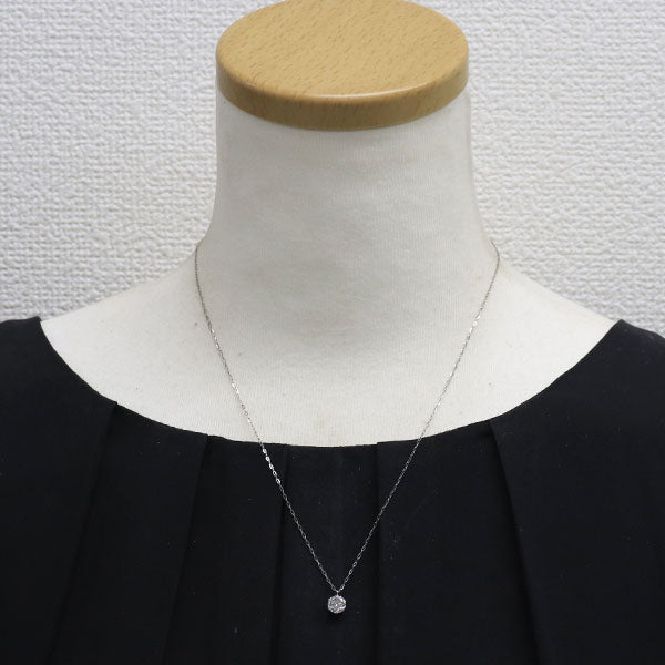新品 Pt900/ Pt850 ダイヤモンド ペンダントネックレス 1.038ct K（Faint Brown） I1 Fair