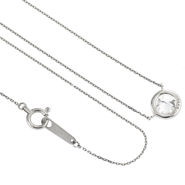 新品 Pt900/ Pt850 サーキュラーブリリアントカット ダイヤモンド ペンダントネックレス 0.589ct E I1
