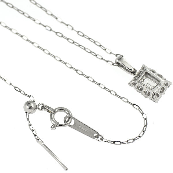 新品 Pt950/ Pt850 バケットカット ダイヤモンド ペンダントネックレス 0.216ct H VVS2 D0.30ct