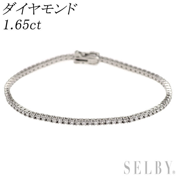 新品 Pt900 ダイヤモンド テニス ブレスレット 1.65ct