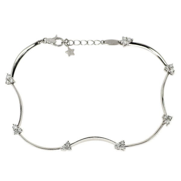 スタージュエリー Pt950 ダイヤモンド ブレスレット 0.50ct