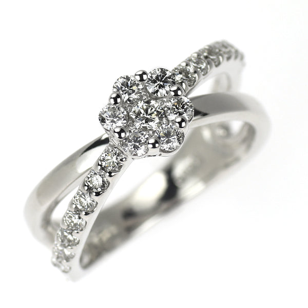 ポンテヴェキオ K18WG ダイヤモンド リング 0.53ct フラワー
