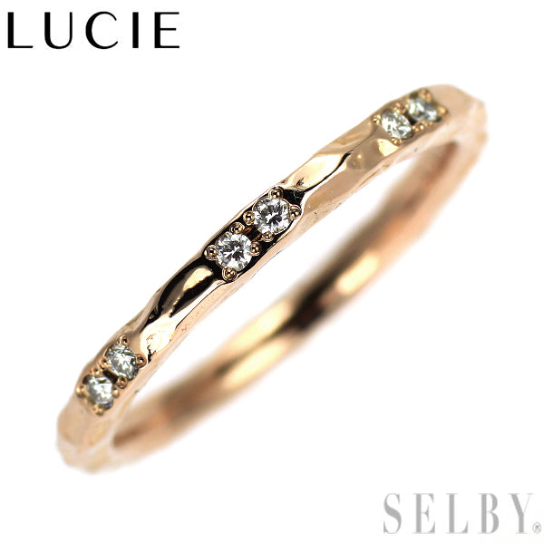 LUCIE/ルシエ K18PG ダイヤモンド リング