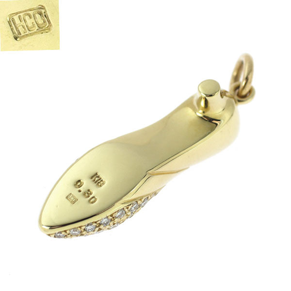 平和堂貿易 K18YG ダイヤモンド ペンダントトップ 0.30ct ハイヒール