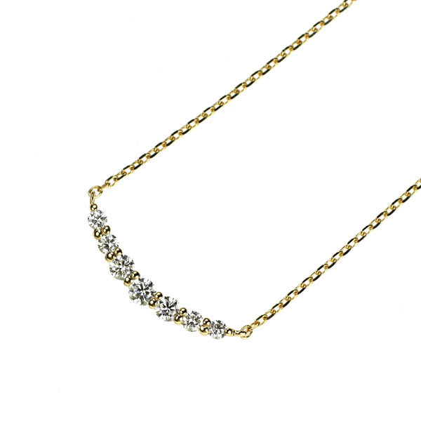 スタージュエリー K18YG ダイヤモンド ペンダントネックレス 0.14ct