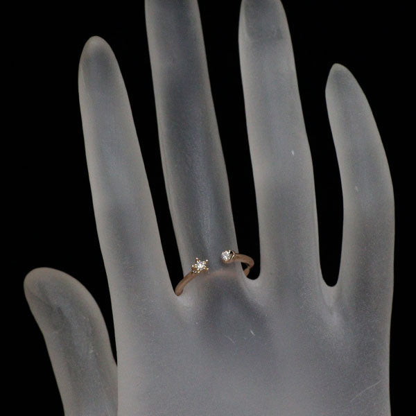 スタージュエリー K18PG ダイヤモンド リング 0.05ct スター＆ムーン