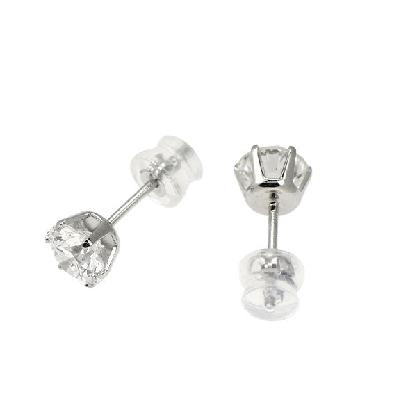 新品 Pt900 ダイヤモンド ピアス 2.086ct H SI2 VG/G スタッド【エスコレ】