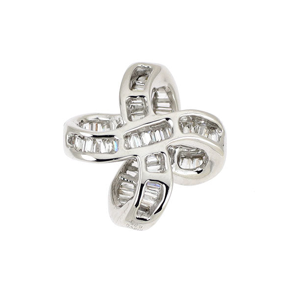 K18WG ダイヤモンド ペンダントトップ 0.25ct